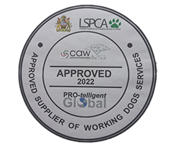 CAW and LSPCA approved supplier of working dog services in Malawi certificate image
